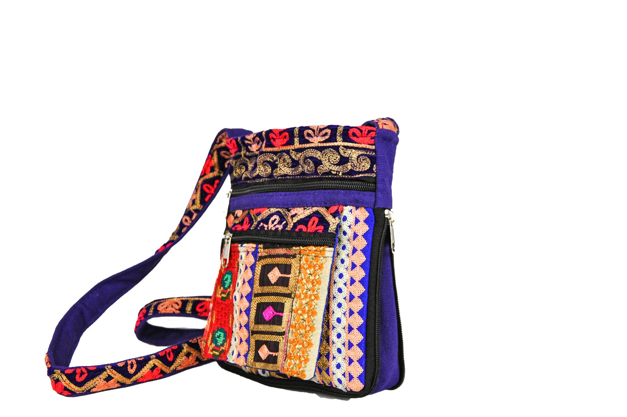 Zumki - Wholesale Crossbody Bag - Women's - Sage Embroidered Crossbody Bag2