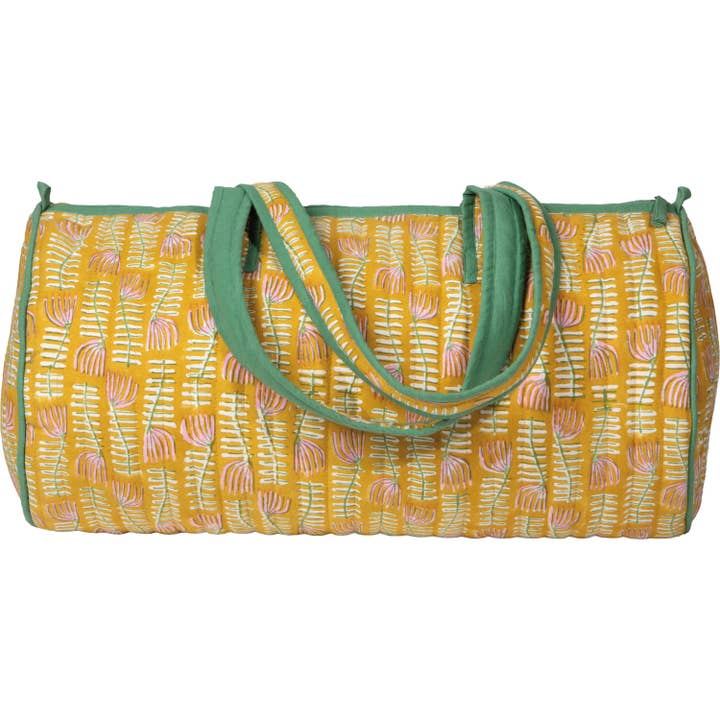 Venus Block Print Weekender Bag for wholesale by Danica Brands