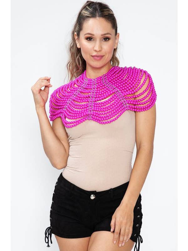 Lydia USA - Wholesale Blouse - Women's - Pearl Shawl Top