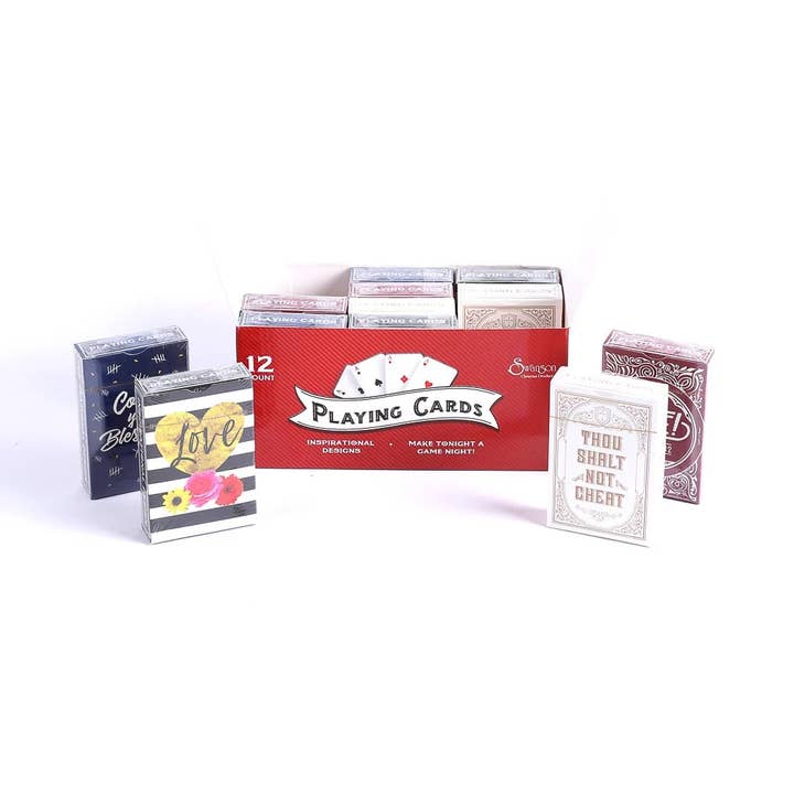 Swanson Christian Products - Wholesale Playing Cards - Playing Cards Contemporary/Traditional Display 12 Count2