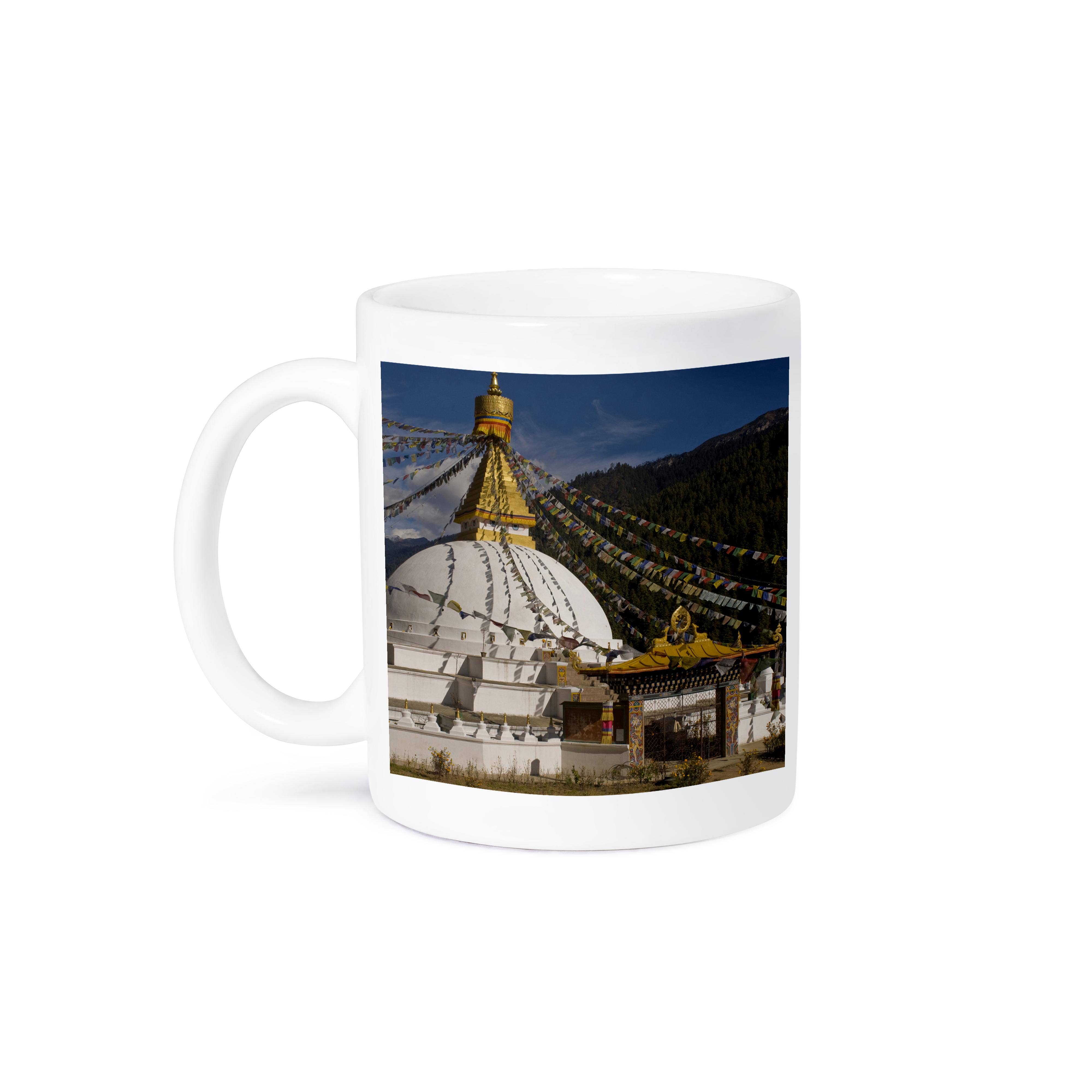 3dRose – Großhandel Kaffeebecher – 3dRose, Dhodina Chorten Stupa, Buddhismus, Thimpu, Bhutan - AS26 HGA0000 - Howie Garber, Tasse8