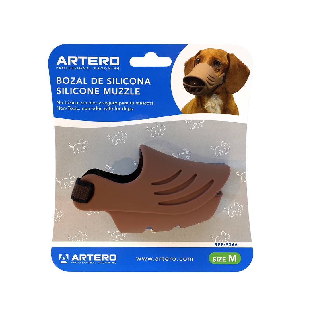 ARTERO Inspiring Style - Wholesale Pet Muzzle - Artero Brown Silicone Muzzle Size M1