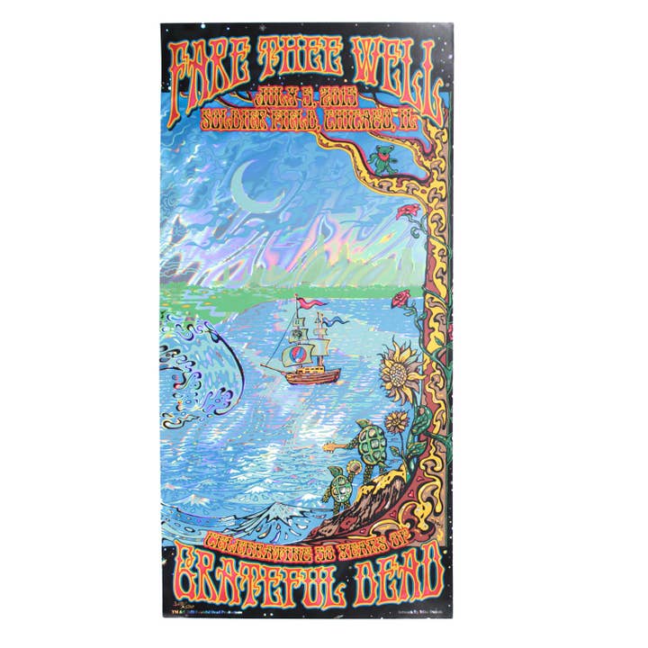 Fare Thee Well July 5 by Mike DuBois Limited Screenprint for wholesale by Rockabilia