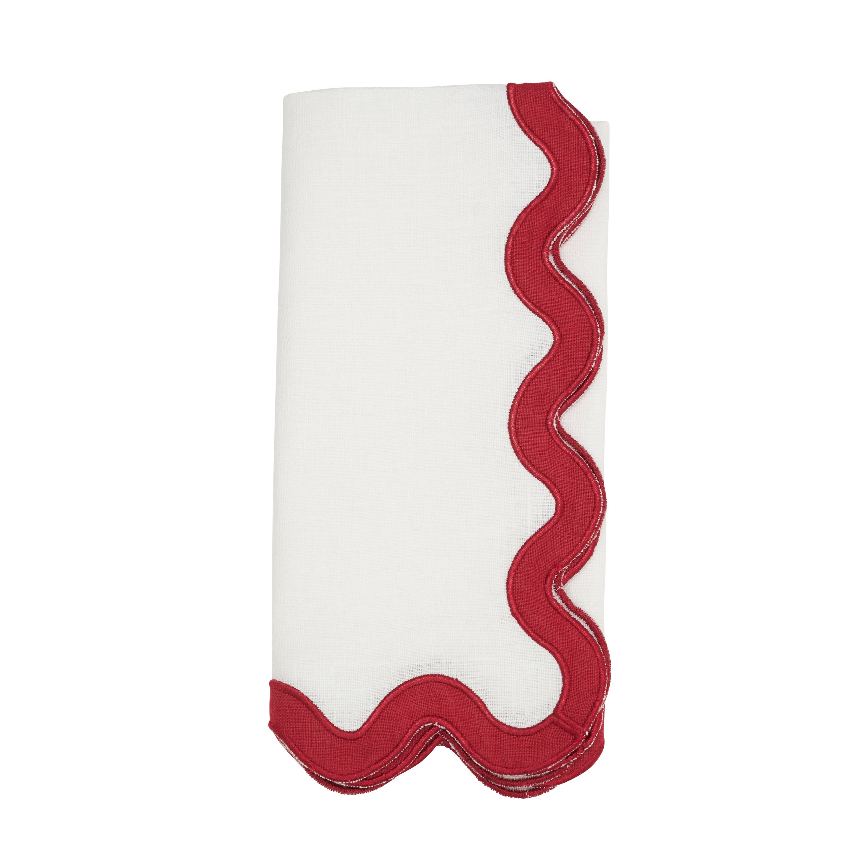 Saro Lifestyle – wholesale Dinner & cloth napkin – Linen Ric-Rac Border Dinner Napkin0