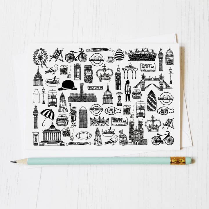 British Ilustrated Preto e Branco Branco Saudação em Branco por atacado de Martha Mitchell