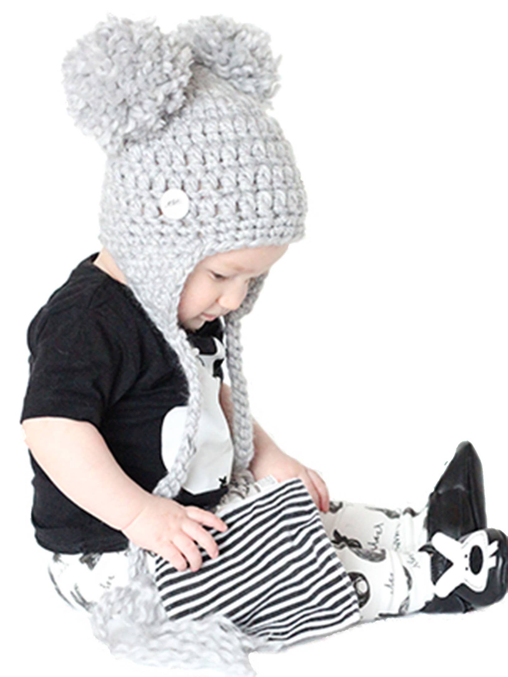 BABY PAPER - Wholesale Crinkle Tag Toy - Baby - Black & White Stripe Baby Paper2