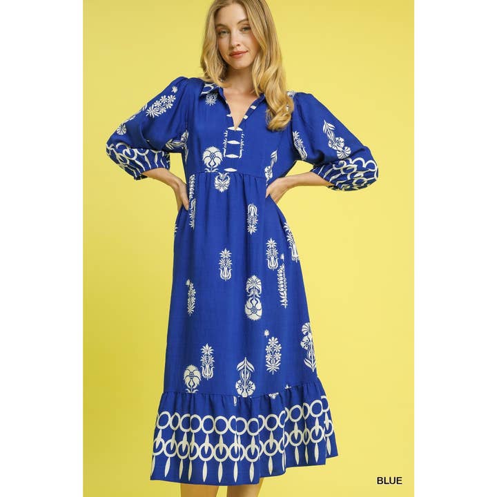 Print Midi Dress for wholesale by STYLE USA