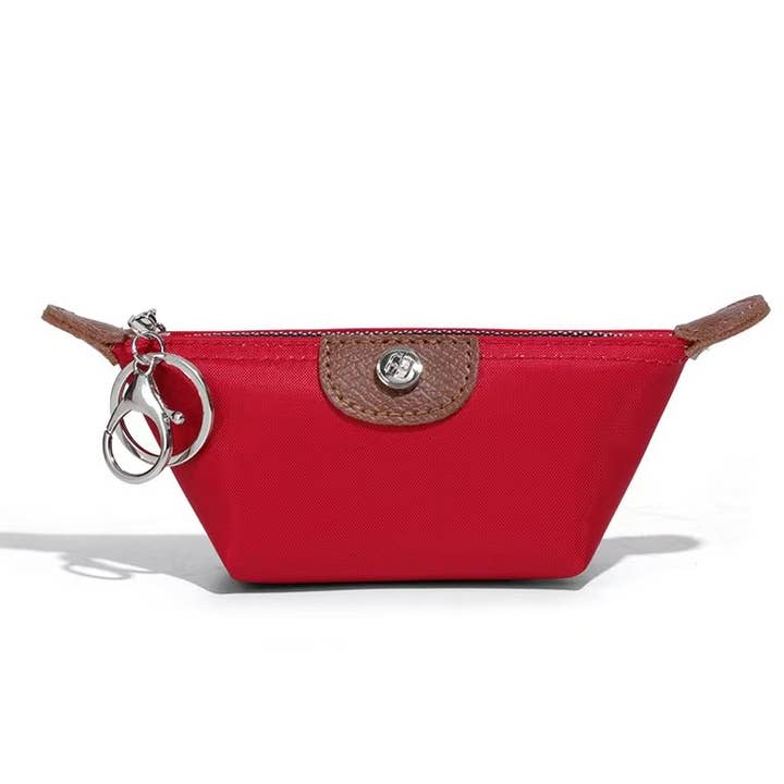 Pretty Persuasions - Wholesale Coin Purse - Women's - P25053 Nylon Coin Purse Charm w/Key Chain