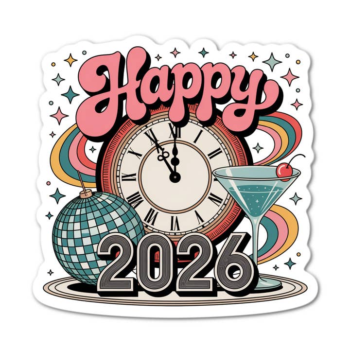 Happy 2026 Sticker for wholesale by Stick-It Expressions