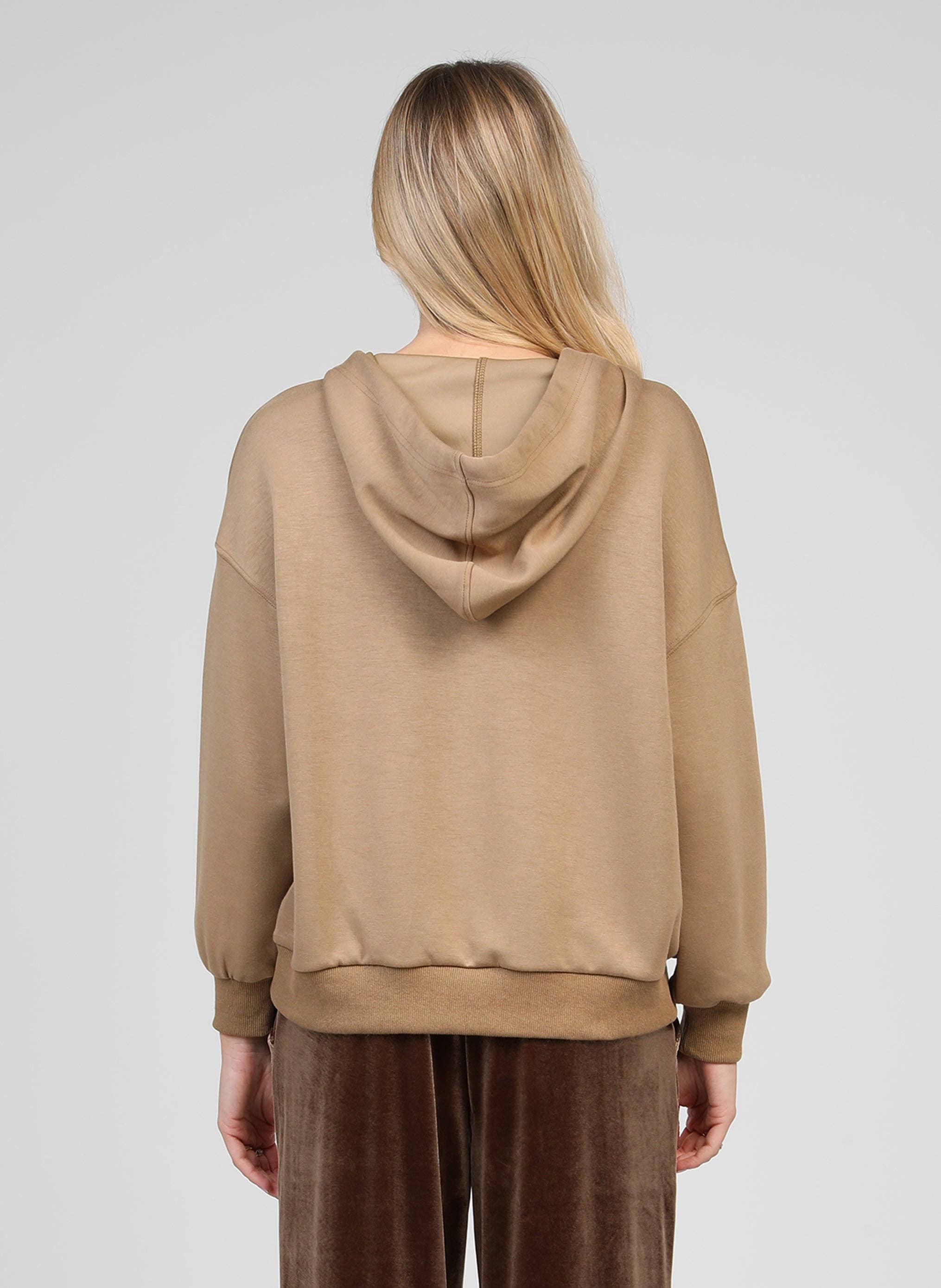 An'ge - Wholesale Hoodie - Women's - SWEAT ANIKA camel3
