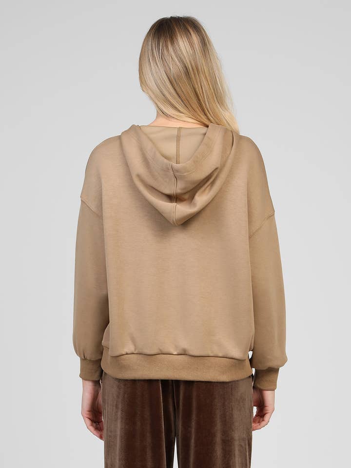 An'ge - Wholesale Hoodie - Women's - SWEAT ANIKA camel3
