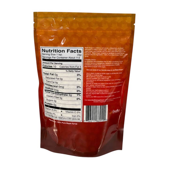 Doodle's Sugarbush, LLC - Pure Michigan Maple Syrup - Wholesale Sugar/Sweetener - Pure Maple Sugar - 12 oz. Bag1