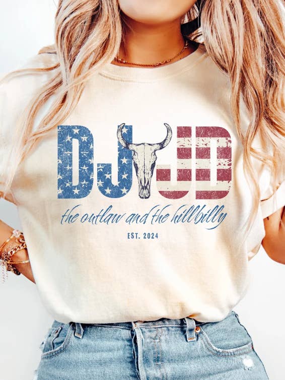 Eleven Fashion - Wholesale T-Shirt (Graphic) - Unisex - Trump Outlaw and Hillbilly Shirt