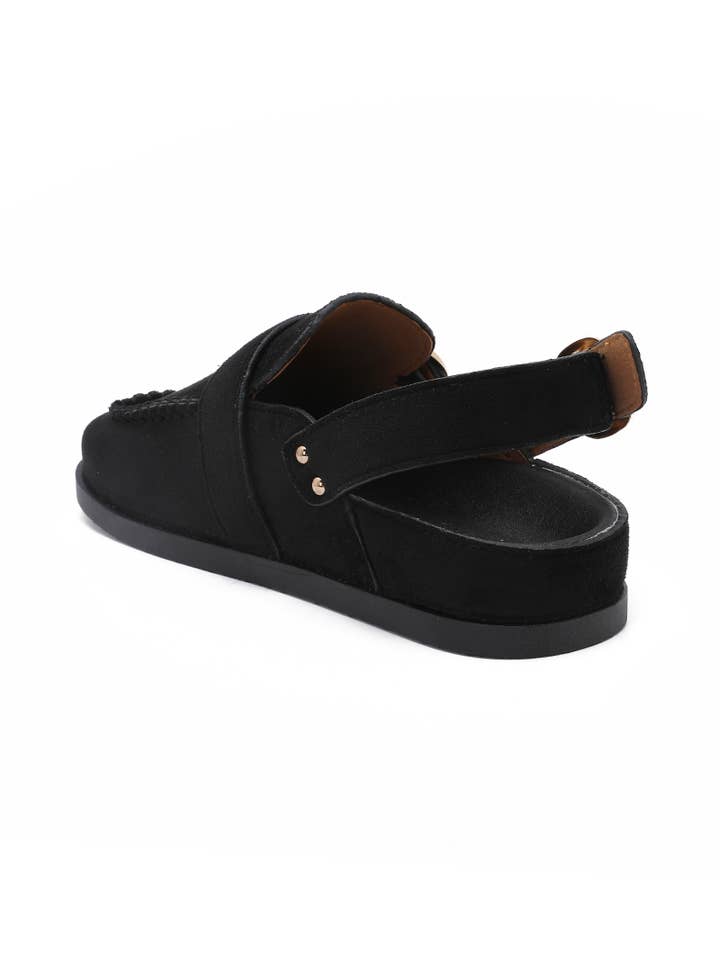 Joia Paris - Wholesale Slippers - Unisex - Loafers with golden buckle and adjustable side strap H8-975C16