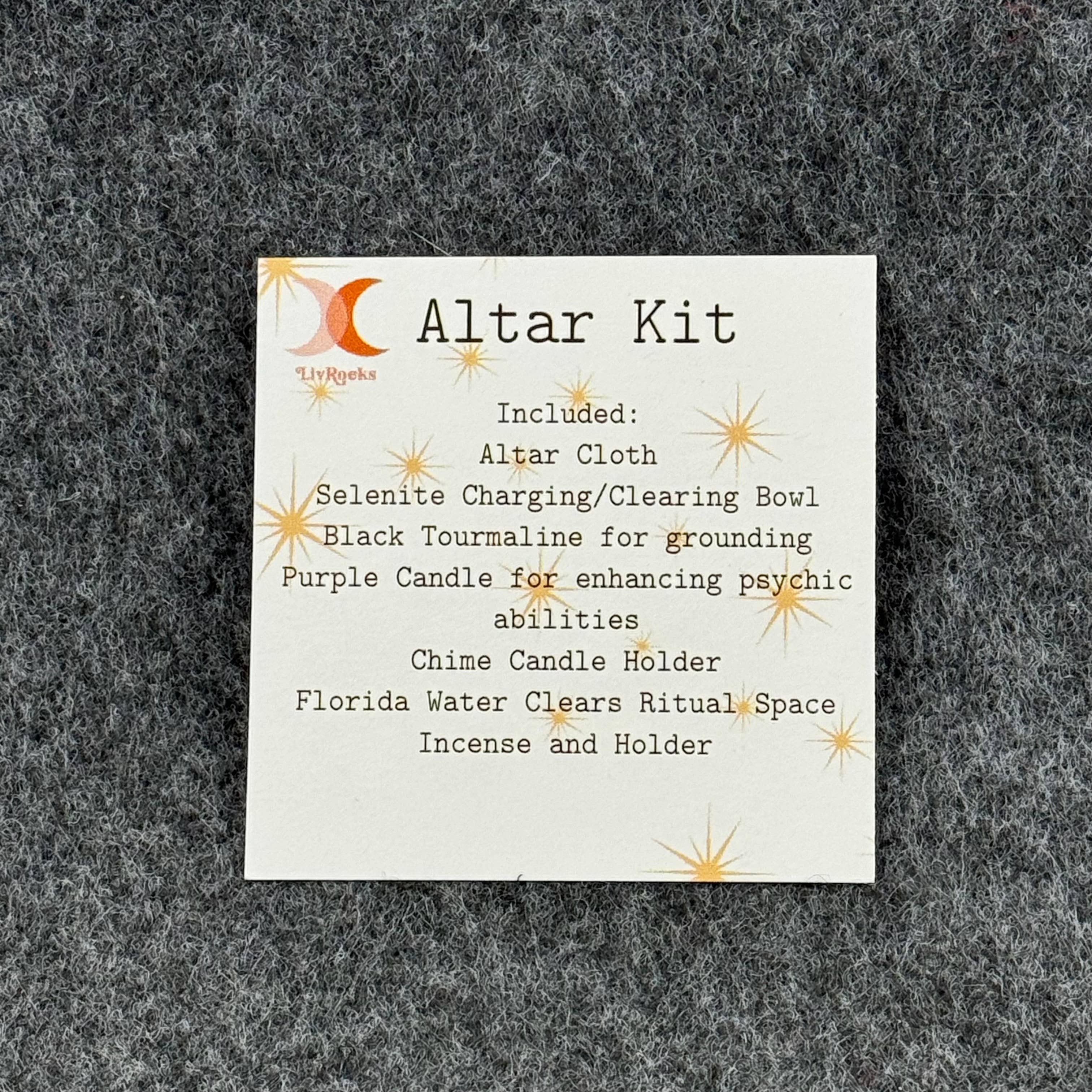 Liv Rocks - Vendita all'ingrosso Attrezzatura per meditazione - Kit Energizzante per Altare2