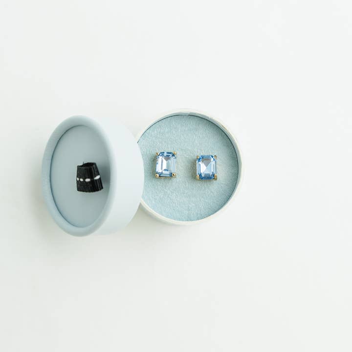 Violet & Brooks - Wholesale Stud/Post Earrings - Crystal Powder Boxed Earring