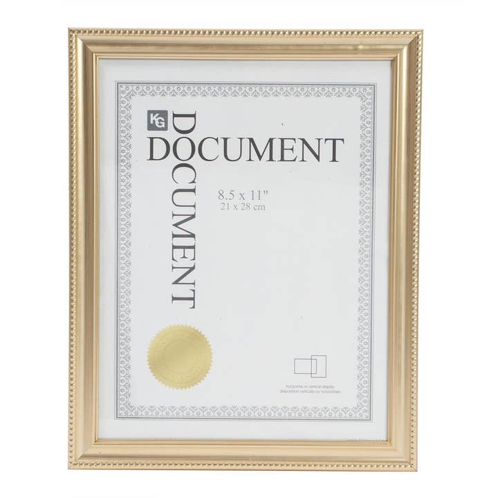 Kiera Grace Sydel 8.5X11" Document Frame for wholesale by Kiera Grace