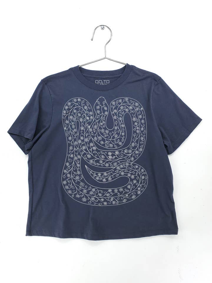 Go To Devil - Wholesale Screen Printed T-Shirt - Women's - Snake Yayoi Heavyweight Tee