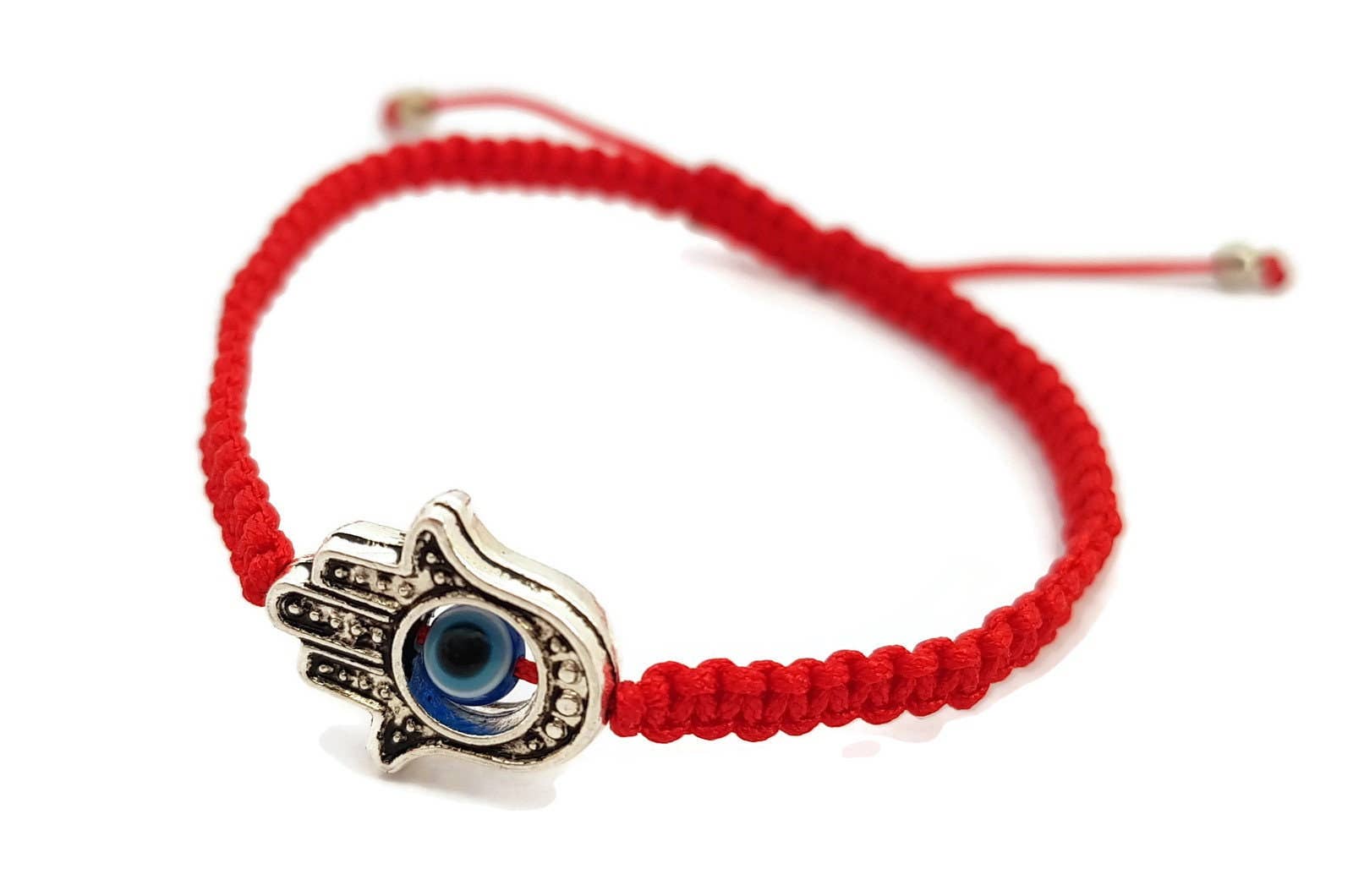 MYSTIC JEWELS – Engroshandel Armbånd med vedhæng – Macrame rød tråd armbånd til held blå tyrkisk øje1