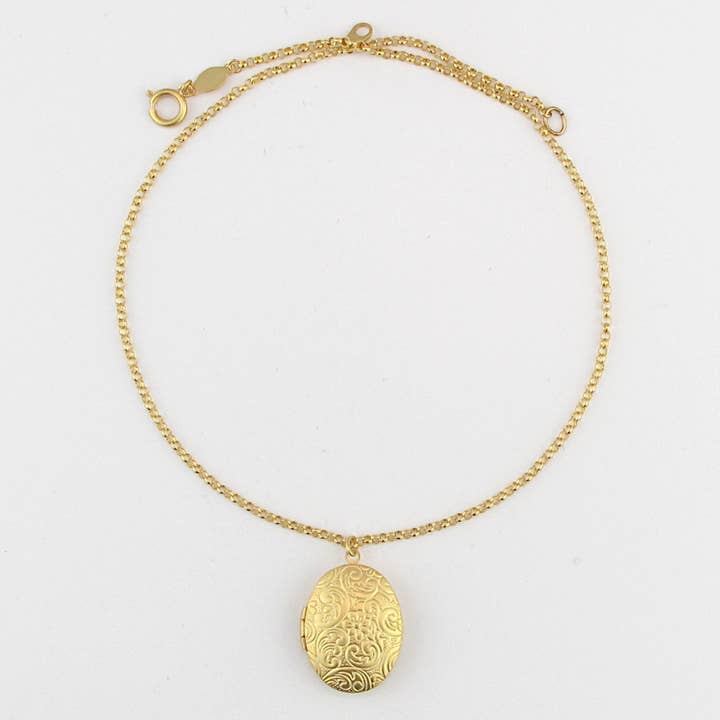 Jasmine Locket Necklace for wholesale by La Vie Parisienne