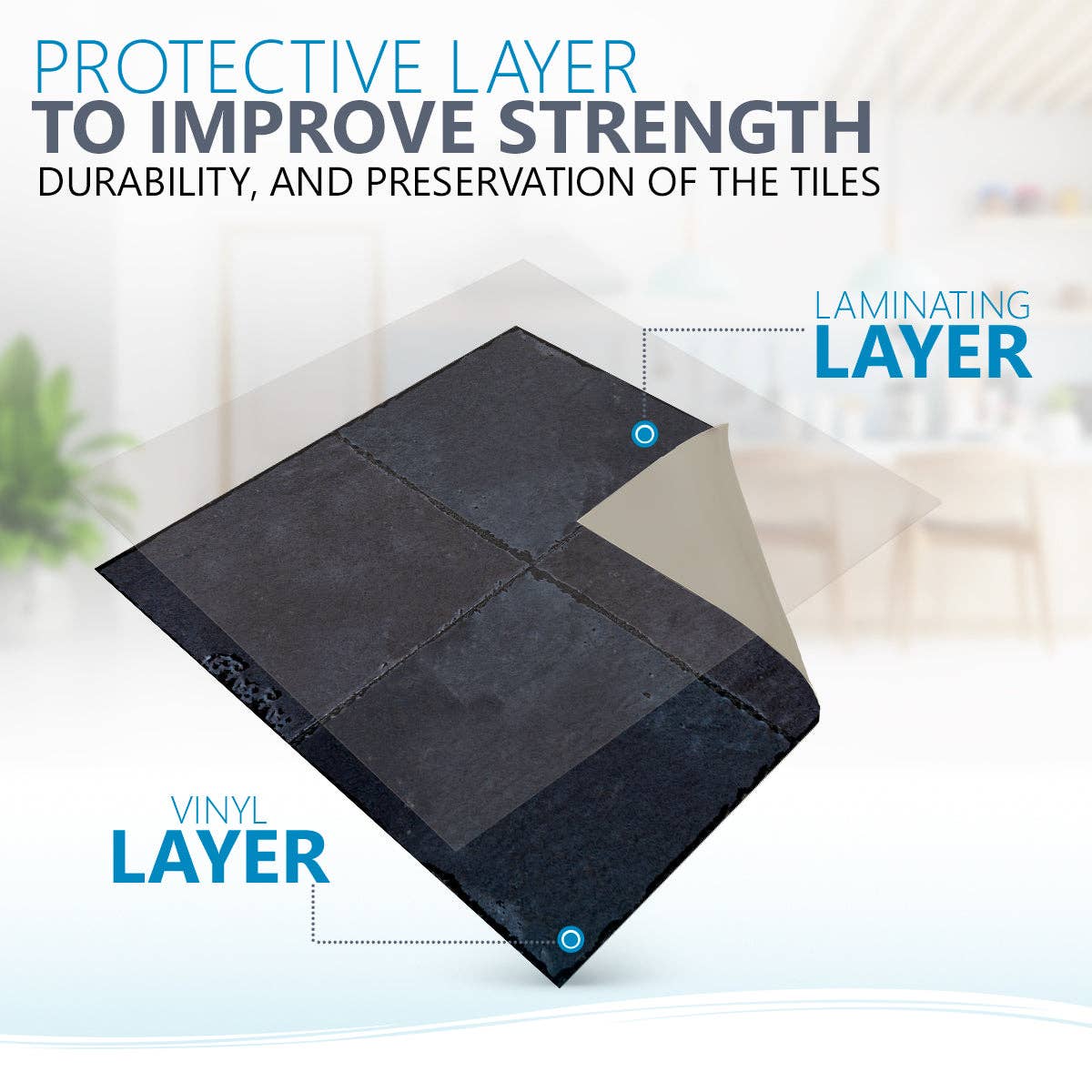 Mi Alma LLC - Wholesale Wall Tile - Solid Black Dark gray Peel And Stick Easy Transforming Dark backsplash Model -R9711