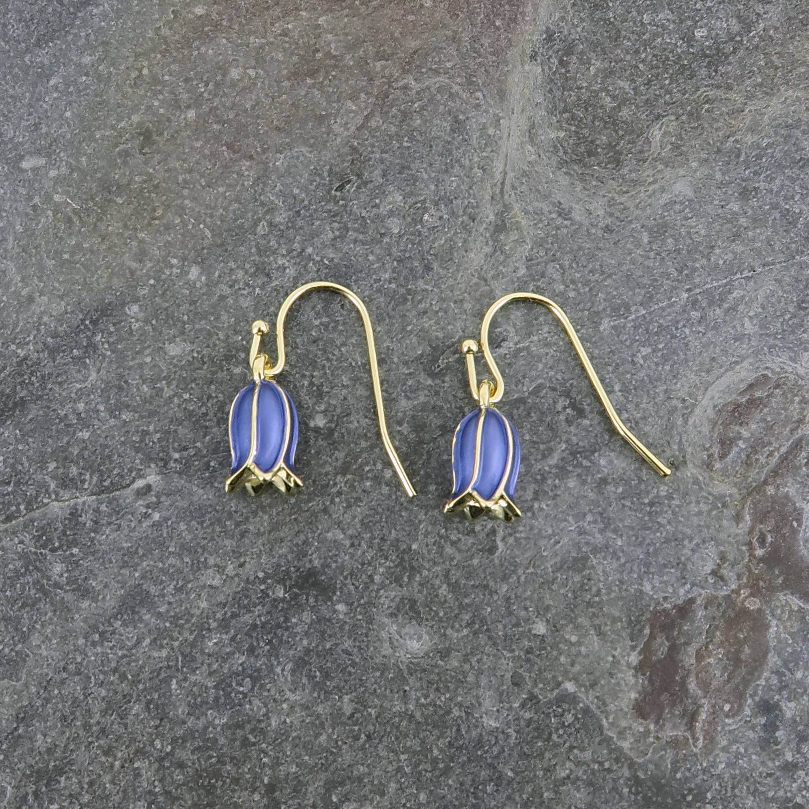 Alexander Thurlow & Co Ltd - Wholesale Dangle Earrings - Bluebell Flower Single Drop Hook Earring1