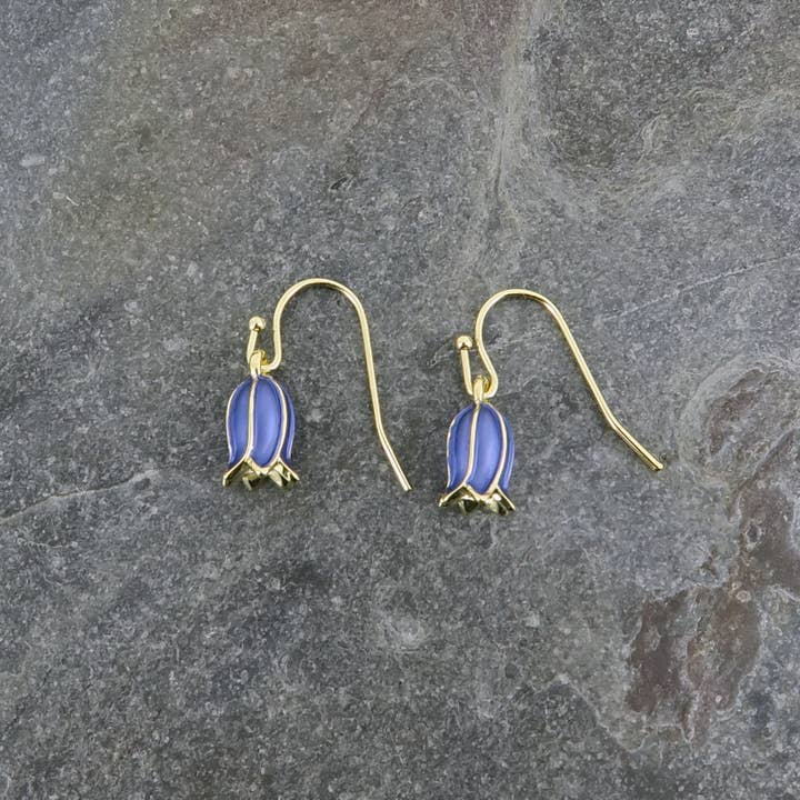 Alexander Thurlow & Co Ltd - Wholesale Dangle Earrings - Bluebell Flower Single Drop Hook Earring1