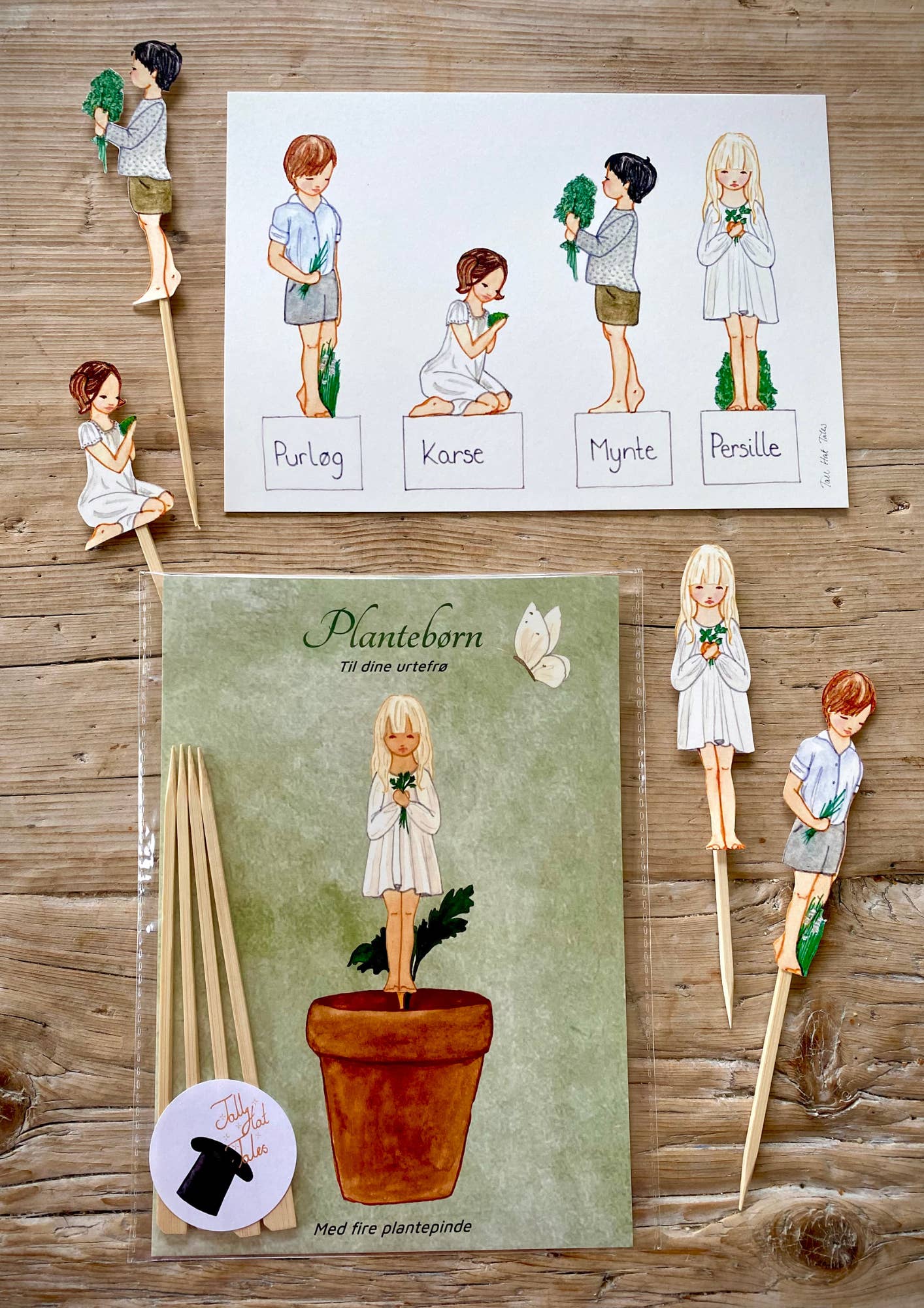 Tall Hat Tales – Engroshandel DIY-hobbysæt – Børn – Kids planting herbs
