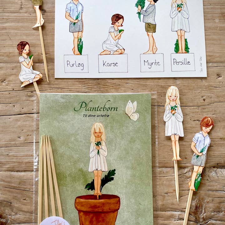 Tall Hat Tales – Engroshandel DIY-hobbysæt – Børn – Kids planting herbs0