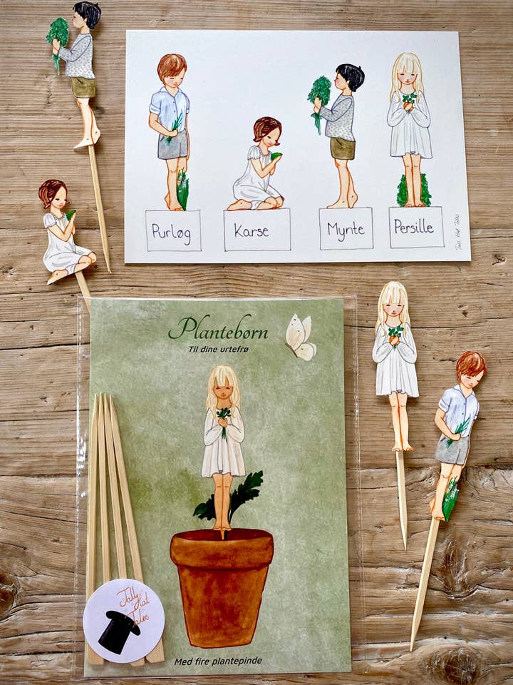 Kids planting herbs for wholesale by Tall Hat Tales