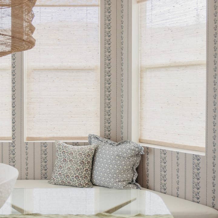 Roselle Stripe Wallpaper by Safari Natalia x Taddy Mikelaites for wholesale by Loomwell Home Goods