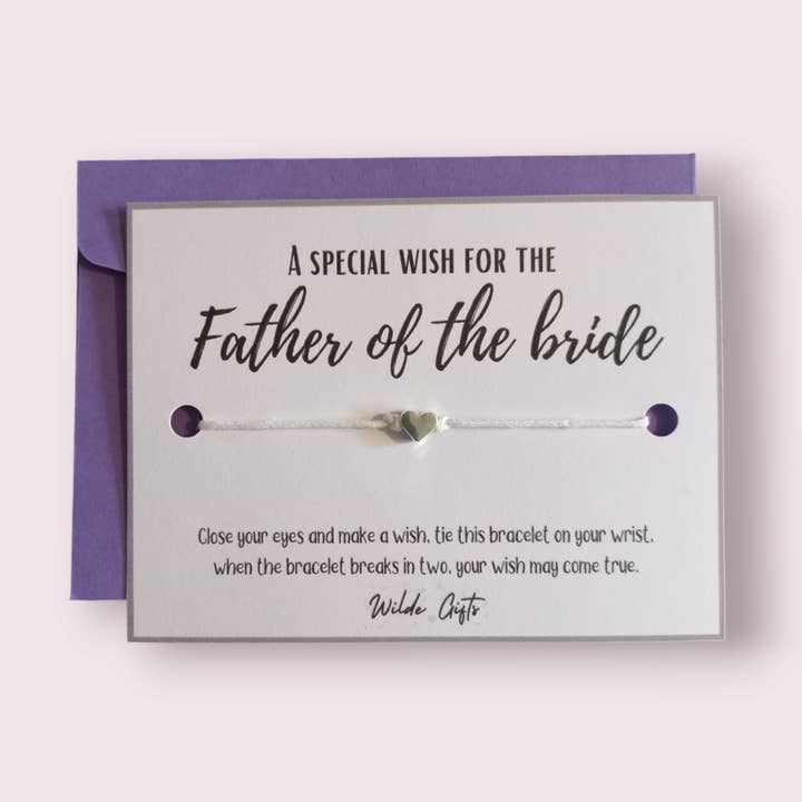 A special wish - Father of the Bride for wholesale by Wilde Gifts UK