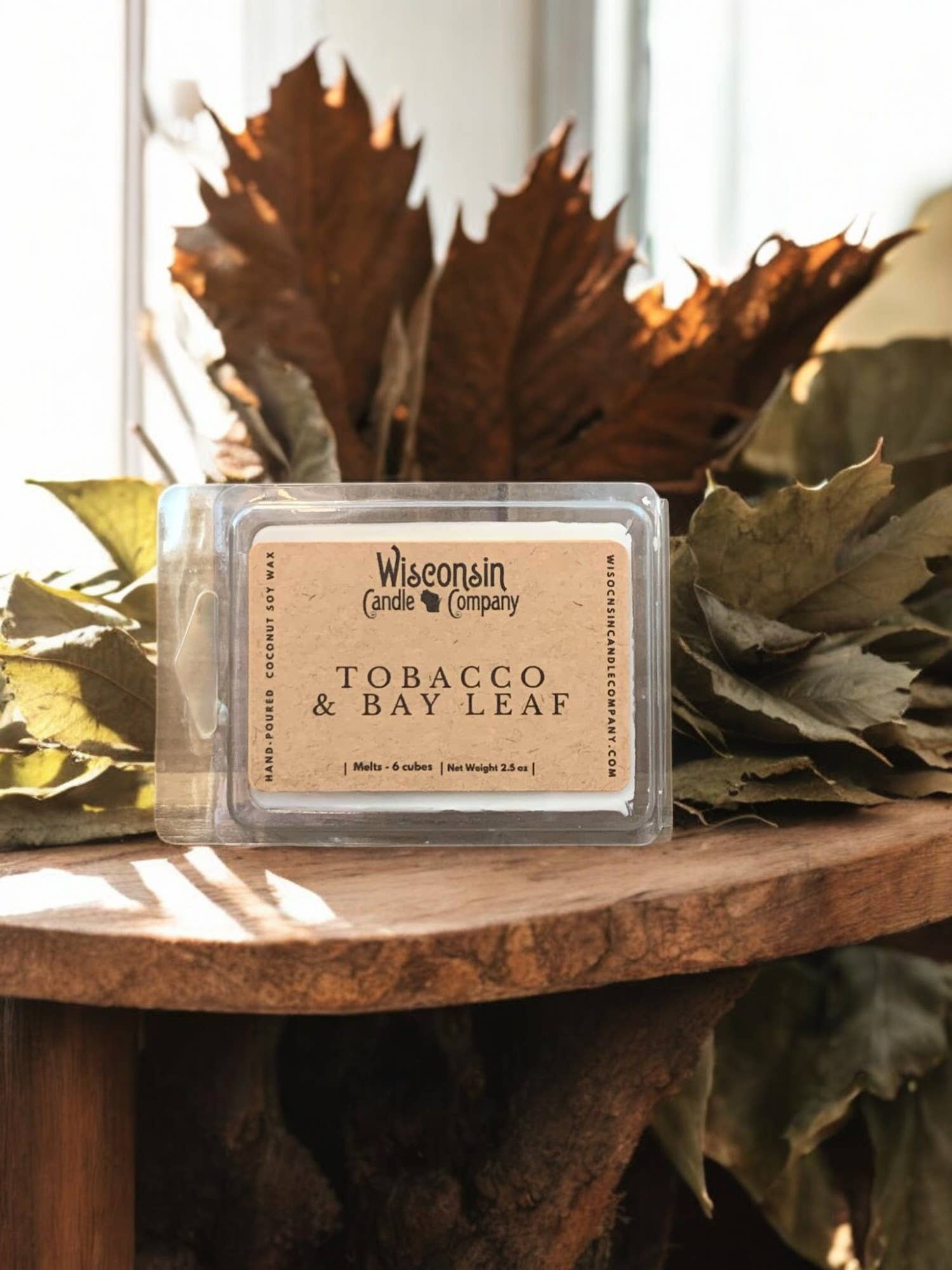 Wisconsin Candle Company – Vela em jarro/copo por atacado – Tabaco e folha de louro3