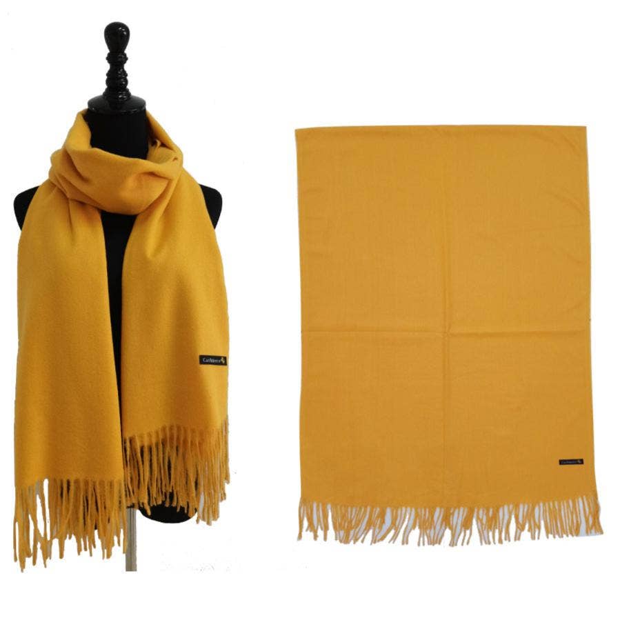 TAPA fashion – wholesale Scarf – Women's – Cashmere Feel Plain Scarves SCF4670 (12PC)4