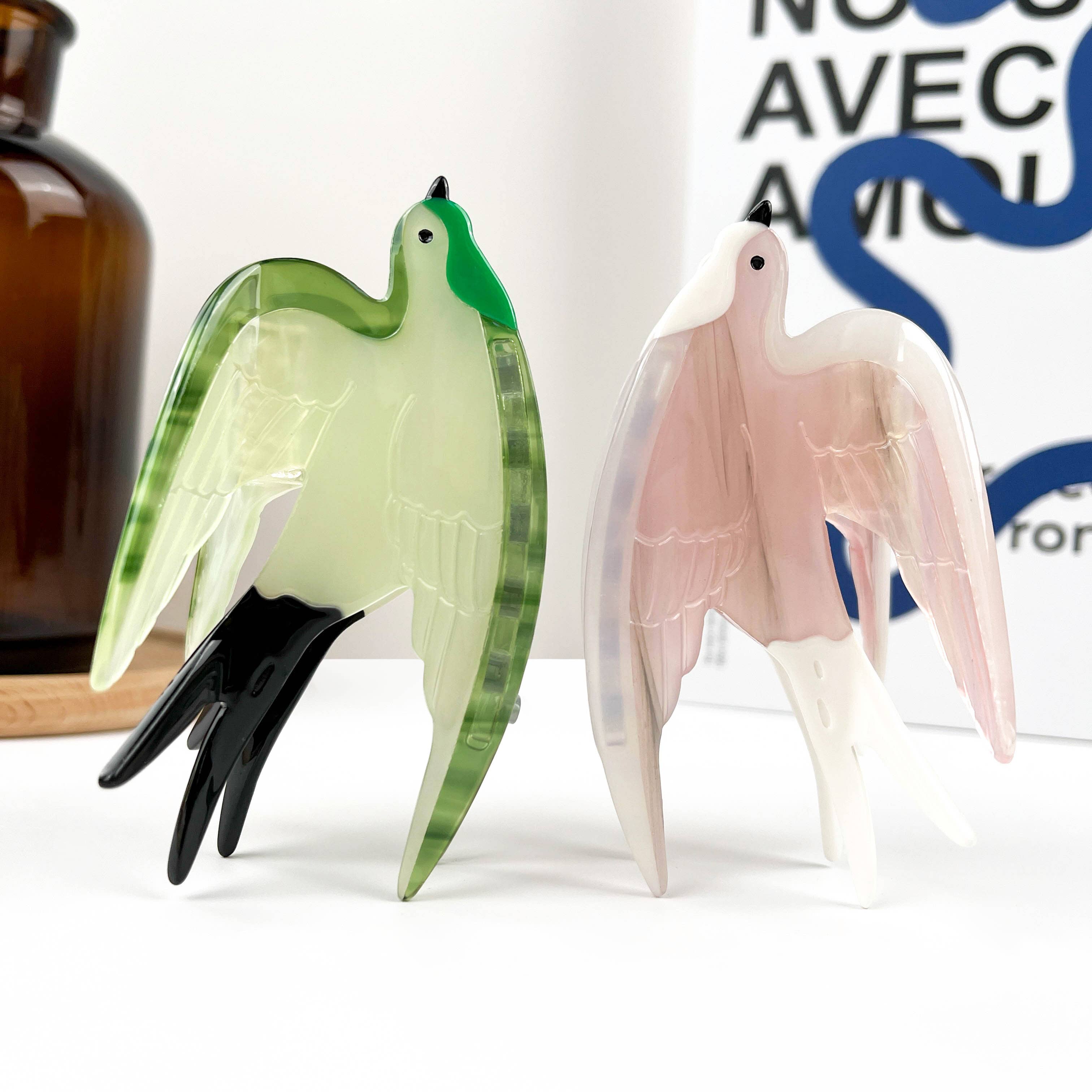 TheDivaSoap - Wholesale Hair Clip - Women's - Swallow Hair Clip, Acetate Claw Clip3