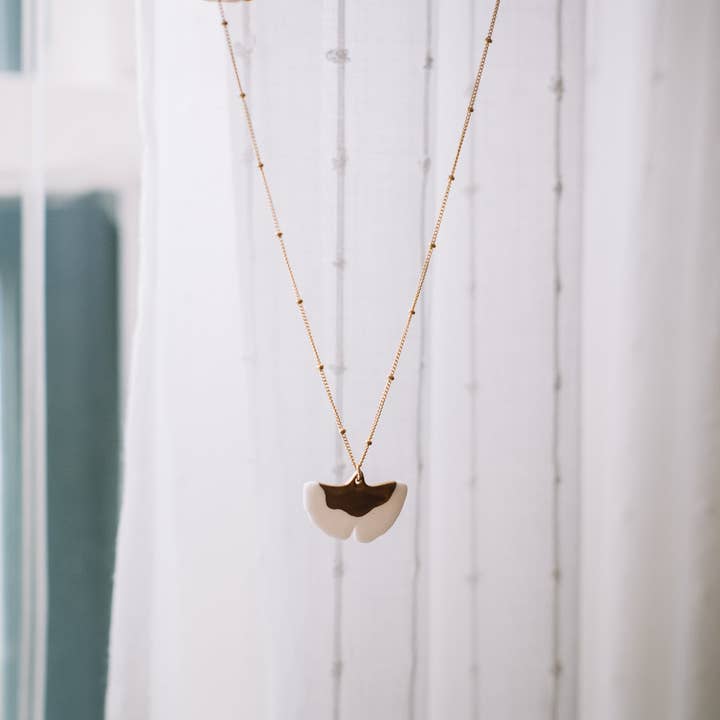 Remnant Studios - Wholesale Pendant/Charm Necklace - ginkgo necklace2