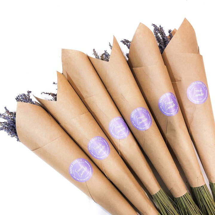 Seattle Seed Co. - Wholesale Dried/Pressed Flowers - Fragrant Dried Grosso French Lavender Flowers Home Decor