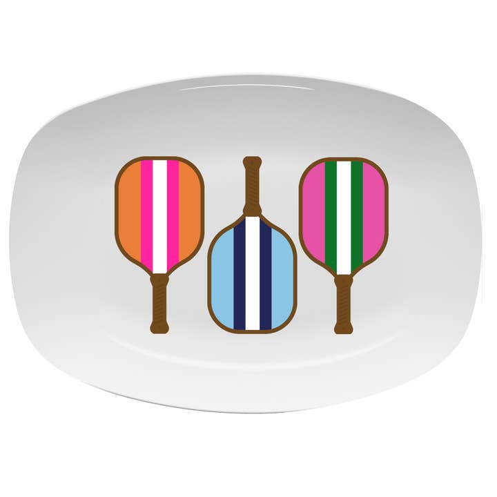 Platter - Pickleball Colorful for wholesale by Peachy Pendants