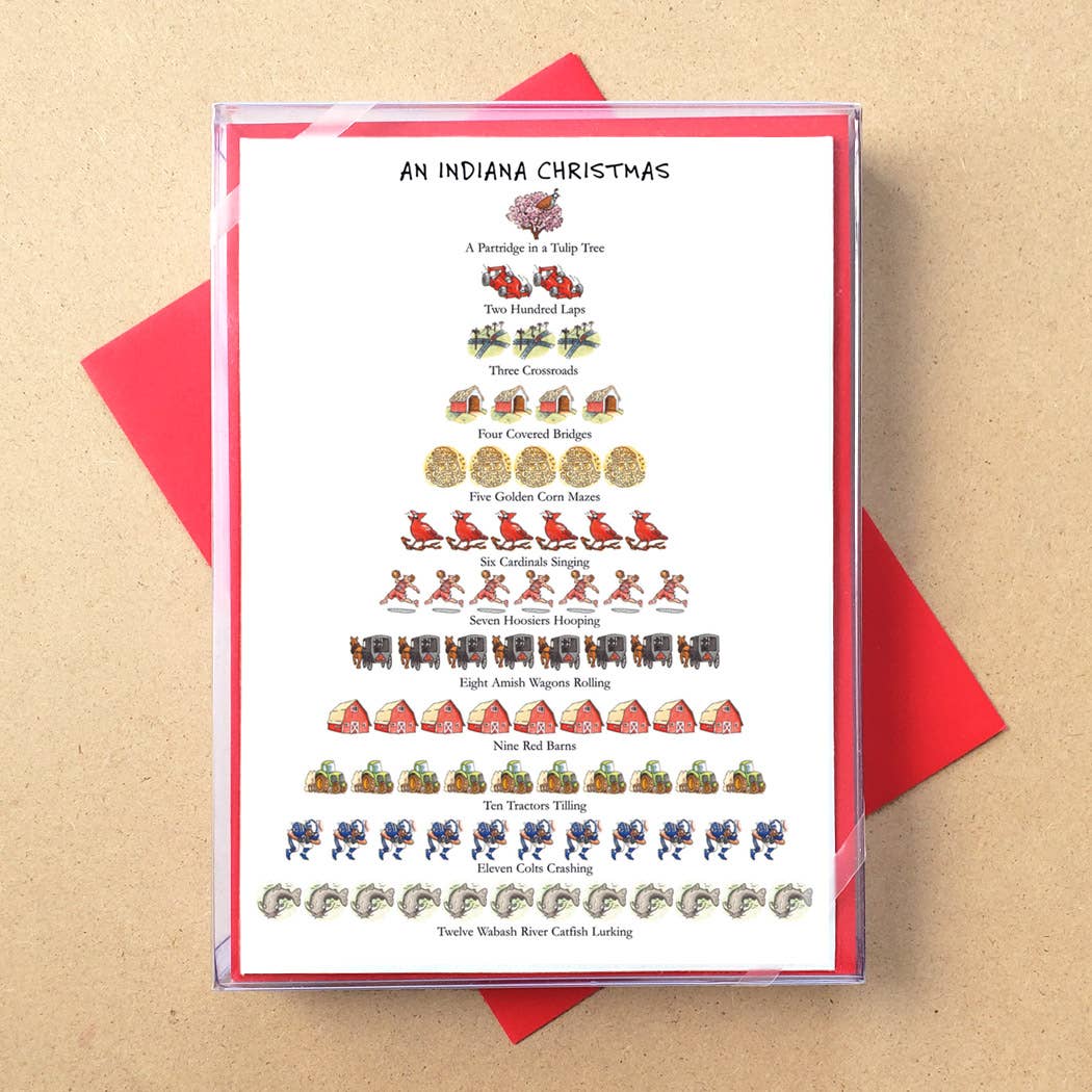 Allport Editions – Großhandel Weihnachtskarte – „Staaten: 12 Days of Christmas“ -Boxkarten — ALLE 50 BUNDESSTAATEN!4