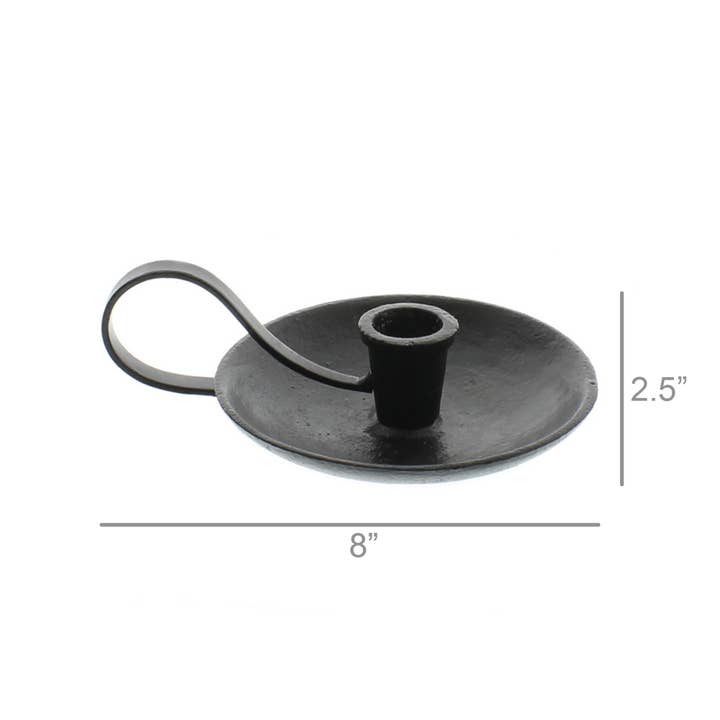 HomArt - Wholesale Candle Holder - Diedrich Taper Holder - Cast Iron - Antique Black