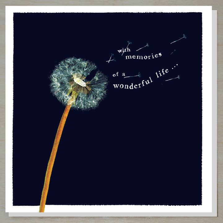 Windsock Press - Wholesale Sympathy Card - Memories of a Wonderful Life Card