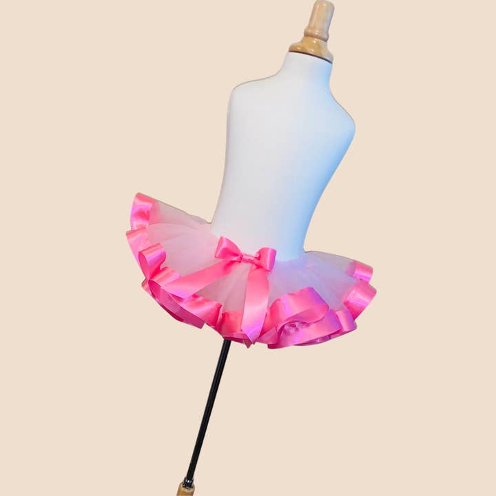 Light Pink Ribbon Trim Tutu for wholesale by Dukes Designs & Creations