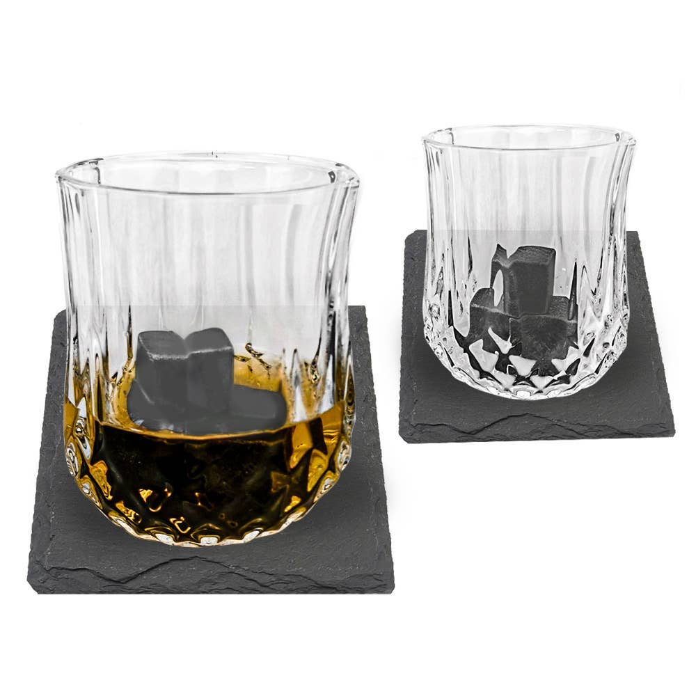 Original Products UK/EU - Vente Verres à cocktail/alcool - Coffret Originale Bar : Verres à whisky et pierres réfrigérantes5