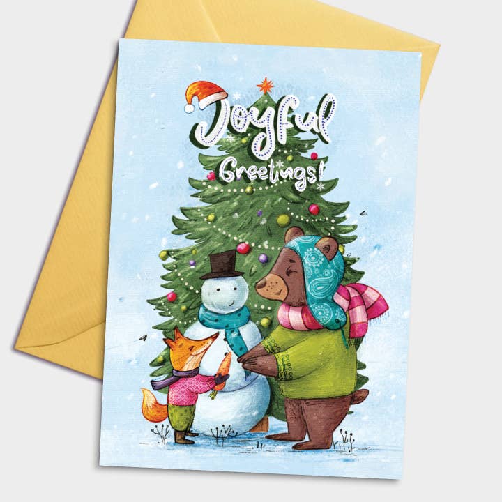 Woodland Joy - Tarjeta de Navidad para venta al por mayor de Pomejoy