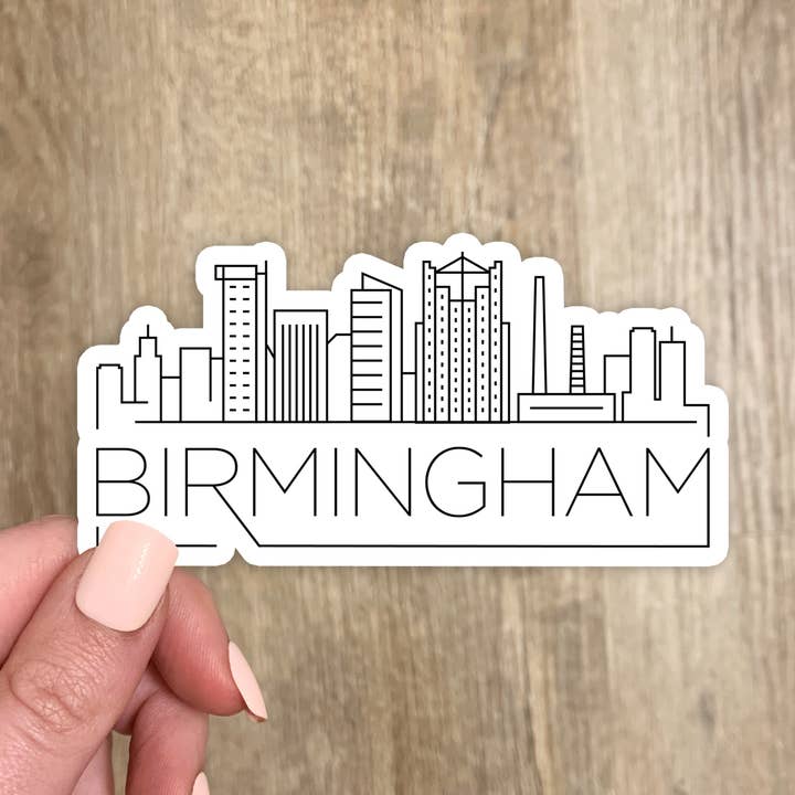 Birmingham Skyline Sticker (20 Color Options) for wholesale by The State Stickers