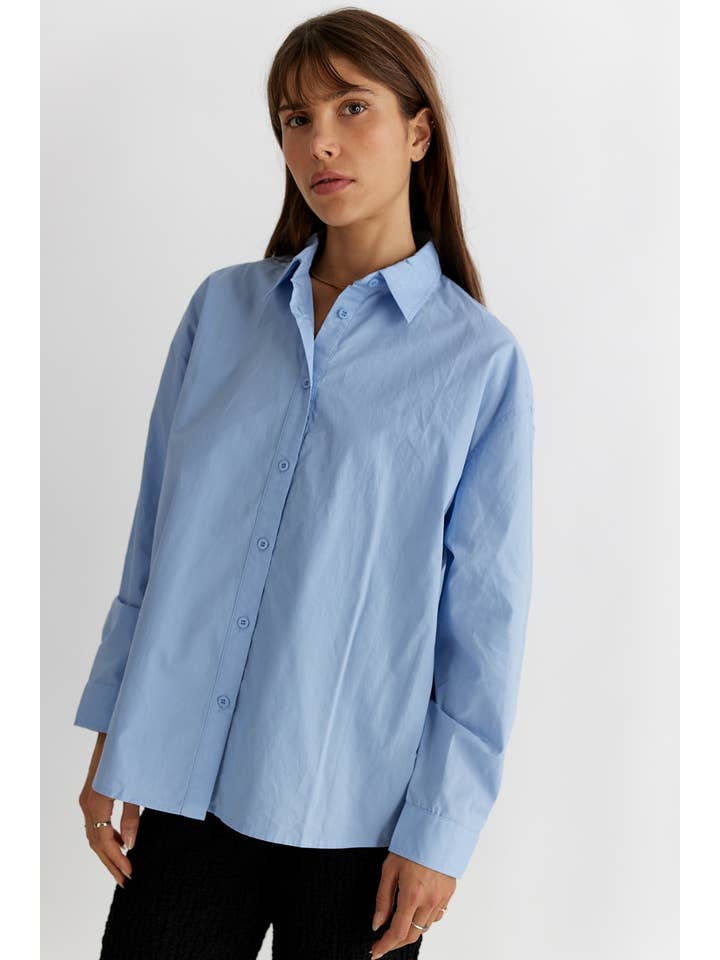 MOD REF - Wholesale Button Down Shirt - Women's - The Ema Top | Collared Button-Down Top8