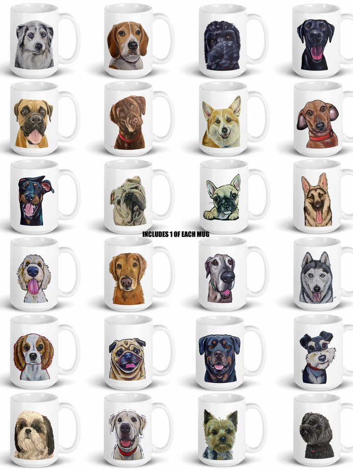 Dog Mug Bundle, Dog Lover Gifts, Dog Items, Dog Gifts for wholesale by Best of Breed Products