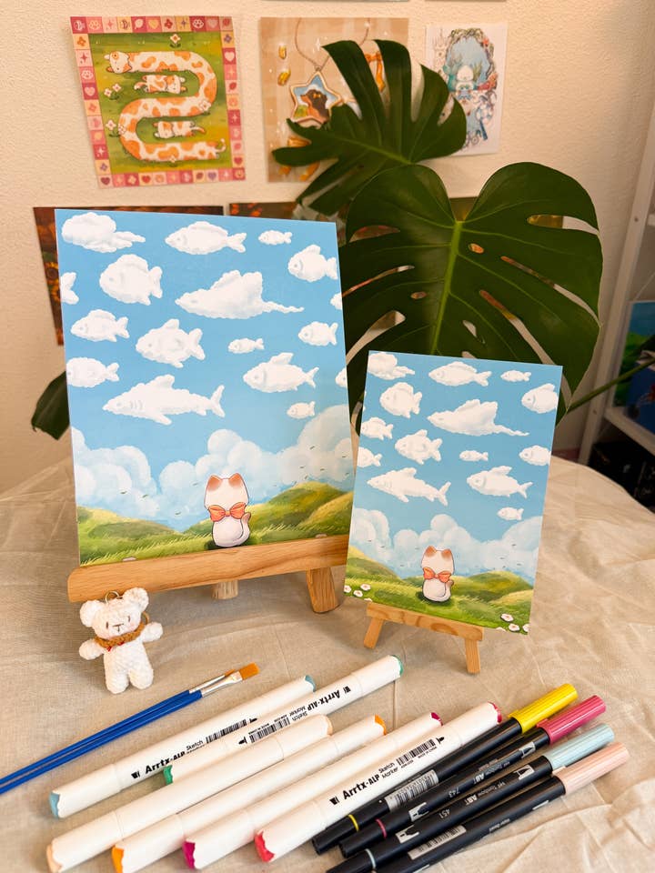 Fishy Cloud | Art Print for wholesale by AnnaFloof