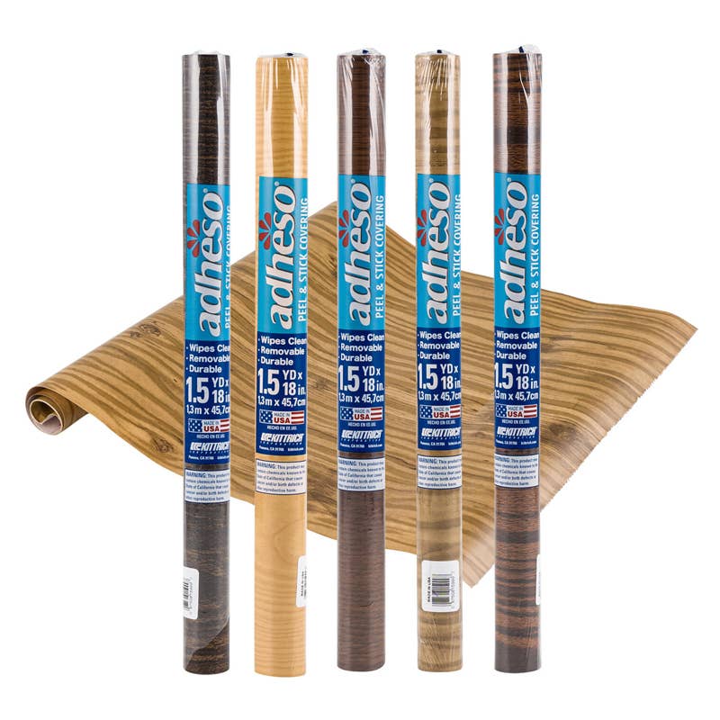 Deluxe Import Trading - Vente Tapis de tiroir - Revêtement adhésif en bois dans une boîte de présentation - 18'' x 1,5yd0