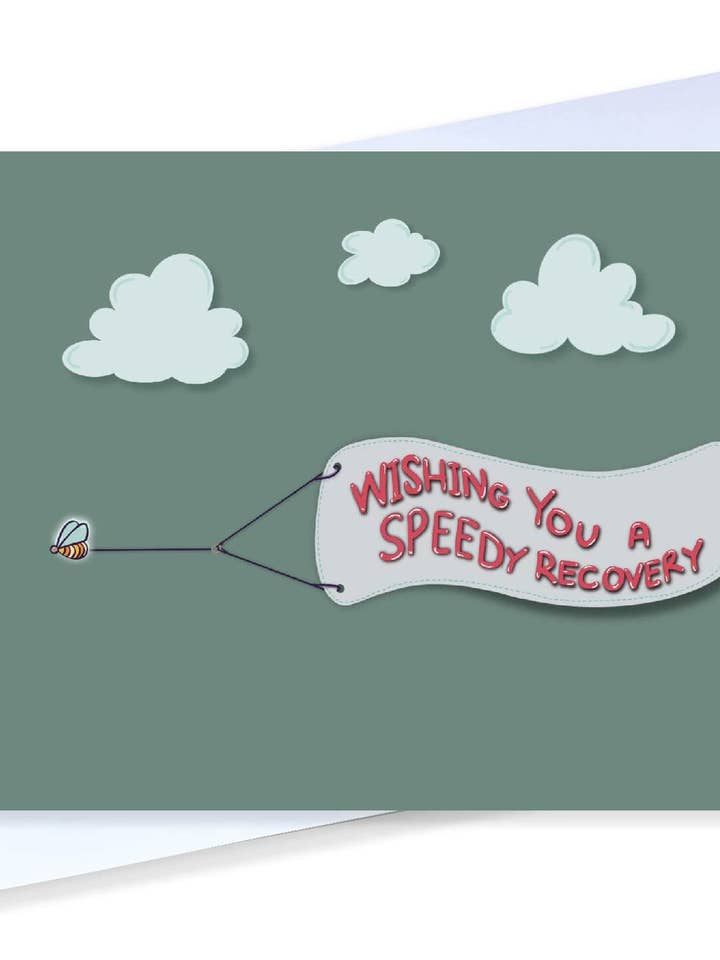 Love Bugs, Speedy Recovery Get Well Karte für den Großhandel von Creative Allure